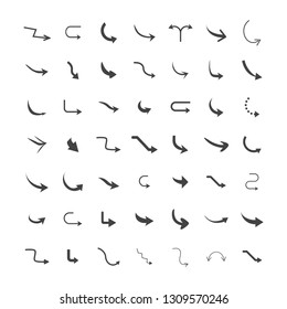 Vector illustration of curved arrow icons. 49 curved arrow icons set. curve icons Vector illustration of curved arrow icons. 49 curved arrow icons set. curve icons