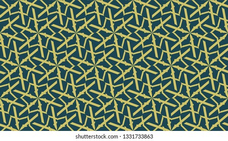 Vector illustration with curved line. Modern pattern in triangles style. For modern interior design.