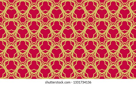 Vector illustration with curved line. Modern pattern in triangles style. For modern interior design.