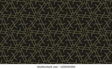 Vector illustration with curved line. Modern pattern in triangles style. For modern interior design.
