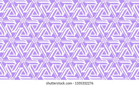 Vector illustration with curved line. Modern pattern in triangles style. For modern interior design.