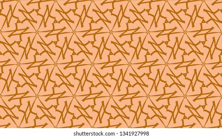 Vector illustration with curved line. Modern pattern in triangles style. For modern interior design, fashion print