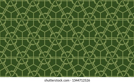 Vector illustration with curved line. Modern pattern in triangles style. For modern interior design, fashion print