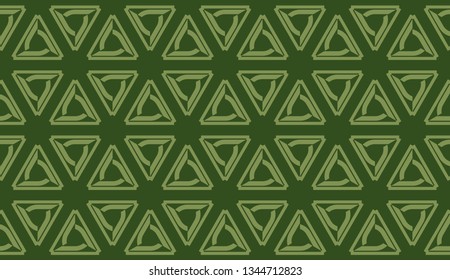 Vector illustration with curved line. Modern pattern in triangles style. For modern interior design, fashion print