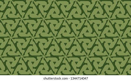 Vector illustration with curved line. Modern pattern in triangles style. For modern interior design, fashion print