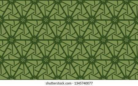 Vector illustration with curved line. Modern pattern in triangles style. For modern interior design, fashion print