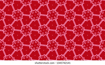 Vector illustration with curved line. Modern pattern in triangles style. For modern interior design, fashion print