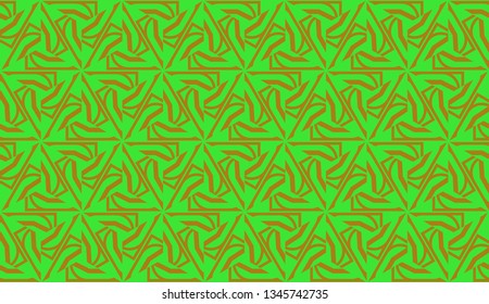 Vector illustration with curved line. Modern pattern in triangles style. For modern interior design, fashion print