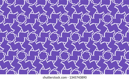 Vector illustration with curved line. Modern pattern in triangles style. For modern interior design, fashion print