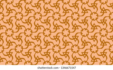 Vector illustration with curved line. Modern pattern in triangles style. For modern interior design, fashion print