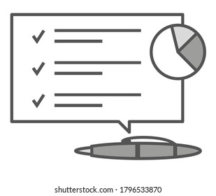 Ilustración vectorial del servicio al cliente y la satisfacción con el concepto de asistencia al cliente "encuesta al cliente".