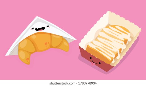 Vector Illustration Of Cut Candy Packaging  Crepe sachet