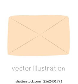 Vector illustration of cut and paste envelope.