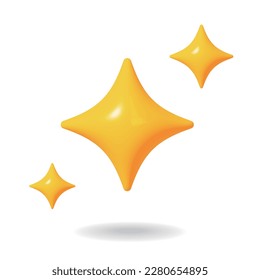 Shine gold sparkle icon, aesthetic logo, social media decoration. Vector  illustration Stock Vector