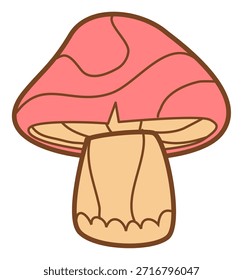 Ilustración vectorial de setas lindas y adorables 