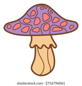 Ilustración vectorial de setas lindas y adorables 
