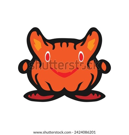 Vector illustration of cute and adorable characters