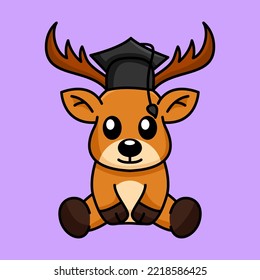 Vector illustration of a cute and adorable deer