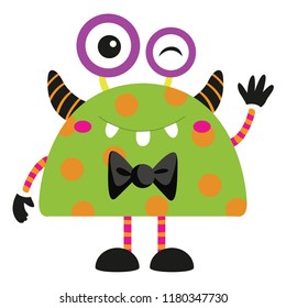 Vector illustration of cute and adorable Halloween monster