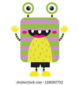 Vector illustration of cute and adorable Halloween monster