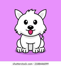 Vector illustration of a cute and adorable puppy