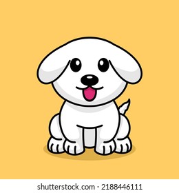 Vector illustration of a cute and adorable puppy