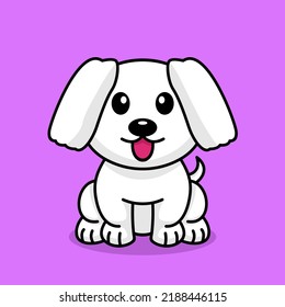 Vector illustration of a cute and adorable puppy