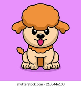 Vector illustration of a cute and adorable puppy