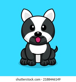 Vector illustration of a cute and adorable puppy