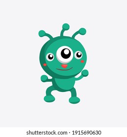 
vector illustration of cute aliens or monsters,
suitable for children's book covers, etc.