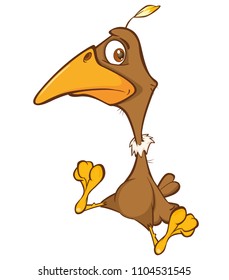 Vector Illustration of a  Cute American Condor Cartoon Character