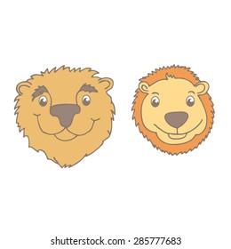 Vector illustration of cute animals. Vector illustration of cartoon bear. Cute wildlife cartoon animals