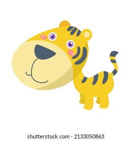 Vector illustration of cute animals on white background