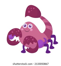 Vector illustration of cute animals on white background