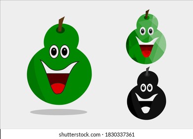 
Vector Illustration of Cute Avocado Fruit character