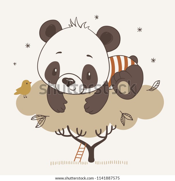 Illustration Vectorielle D Un Mignon Bebe Panda Image Vectorielle De Stock Libre De Droits