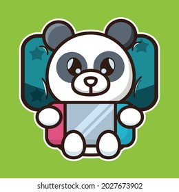 vector illustration of cute baby piggy