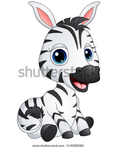Illustration Vectorielle D Un Joli Bebe Zebre Image Vectorielle De Stock Libre De Droits