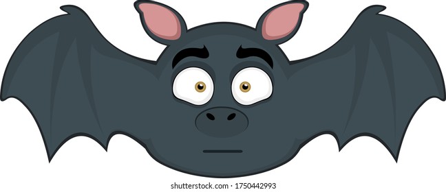 Vector illustration of a cute bat cartoon