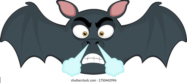 Vector illustration of a cute bat cartoon