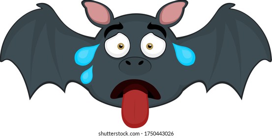 Vector illustration of a cute bat cartoon