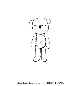 Vector illustration of a cute bear