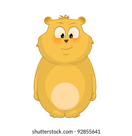 Vector illustration of cute bear