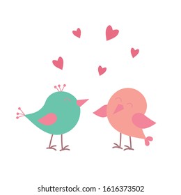Vector illustration with cute bears, hares, birds.