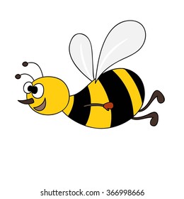 Similar Images, Stock Photos & Vectors of Cute little bee isolated on