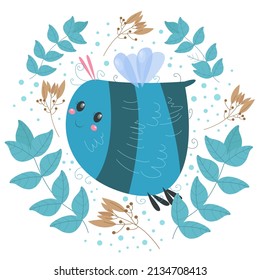 Vector illustration of cute bee drawing background