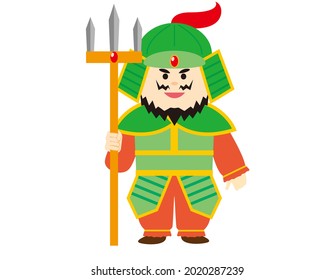 Ilustración vectorial del lindo Benzaiten.