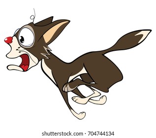 Vector Illustration of a Cute Black Cat. Cartoon Character