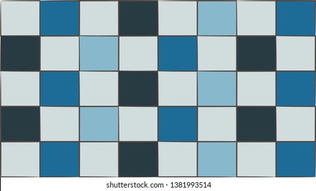 Vector and illustration of so cute blue tile design.