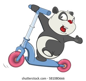 Vector Illustration of  Cute Brown Bear. Cartoon Character.